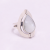 Large Tear Drop Reversible Ring (Mother of Pearl / Sodalite)
