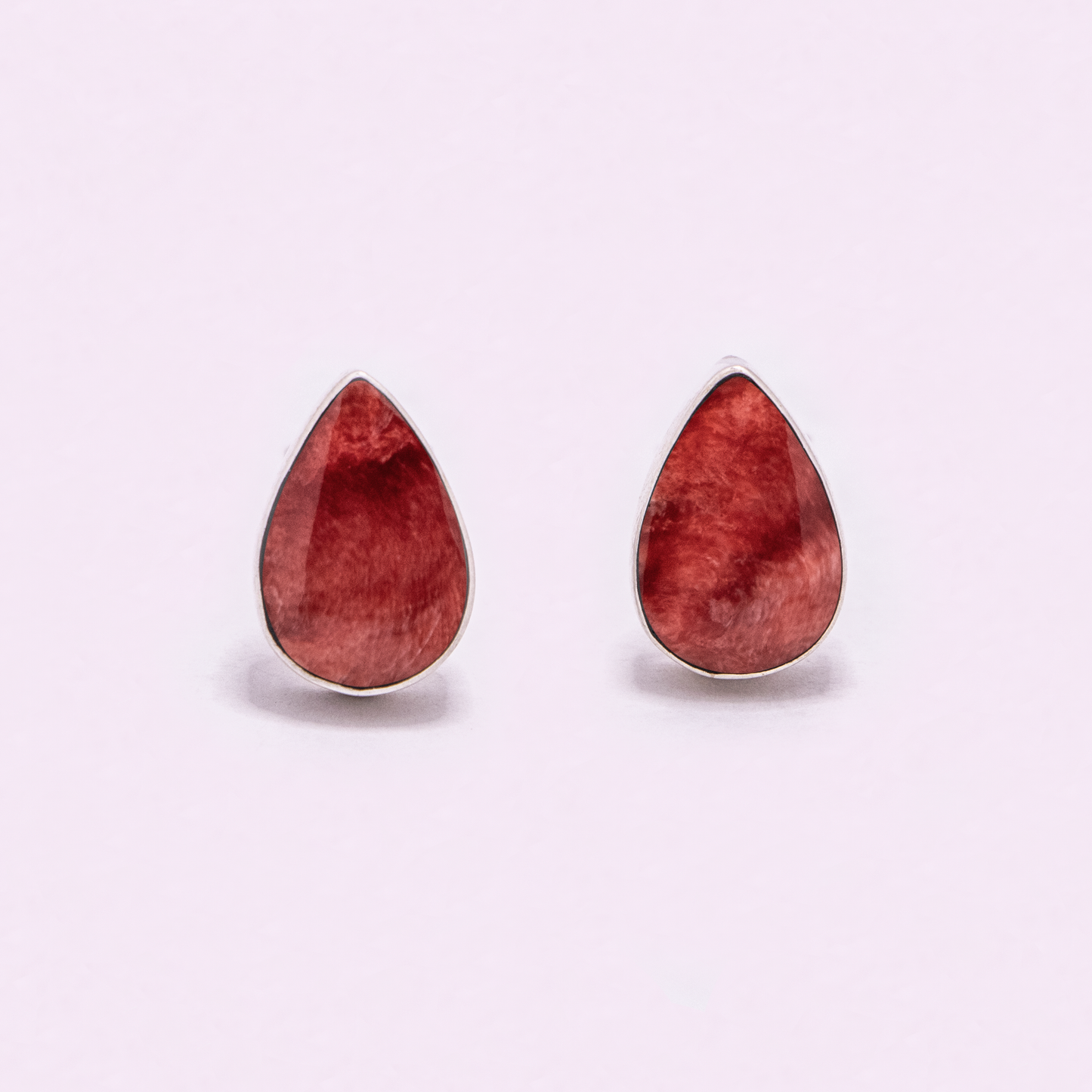 Large Tear Drop Stud Earrings