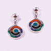 Multicolor " Spiral" Post Earrings